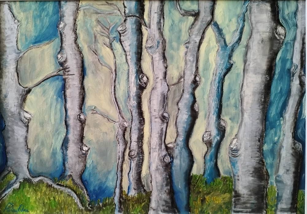 Abandoned Trees Painting