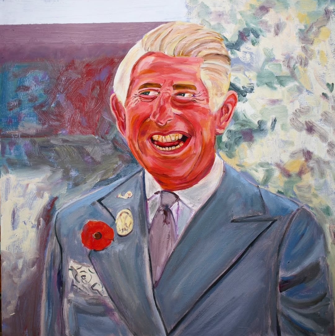 Smiling King Charles Painting